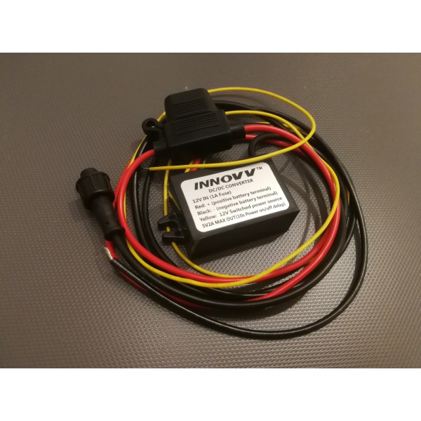  INNOVV DC/DC CONVERTER 12V TO 5V HARDWIRE KIT FOR K2 ( plastic connector )